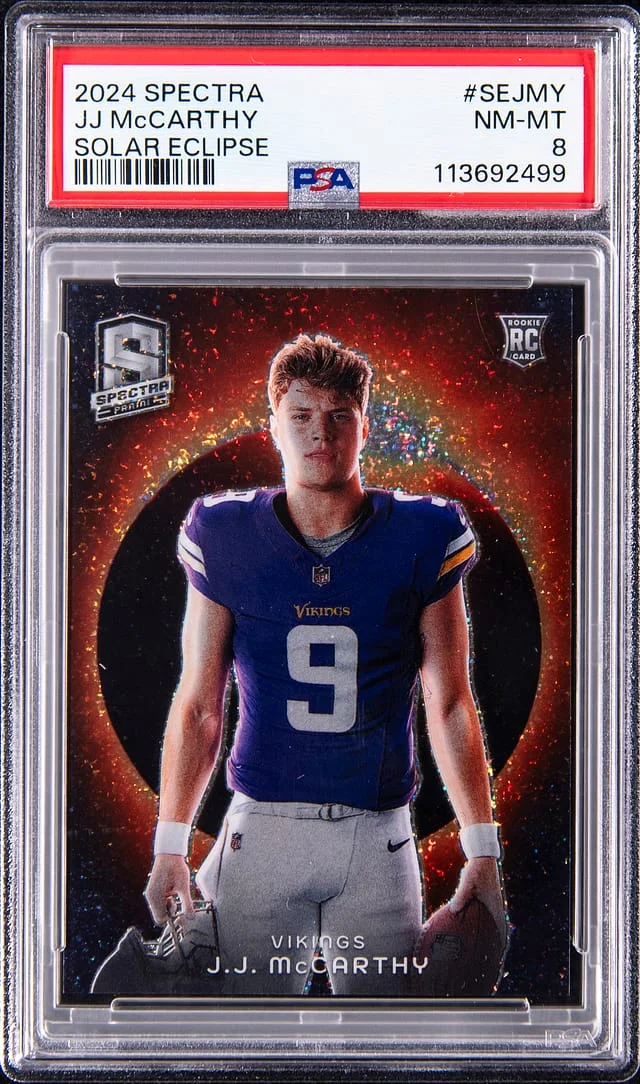 2024 Panini Spectra J.J. McCarthy Solar Eclipse #SE-JMY card image