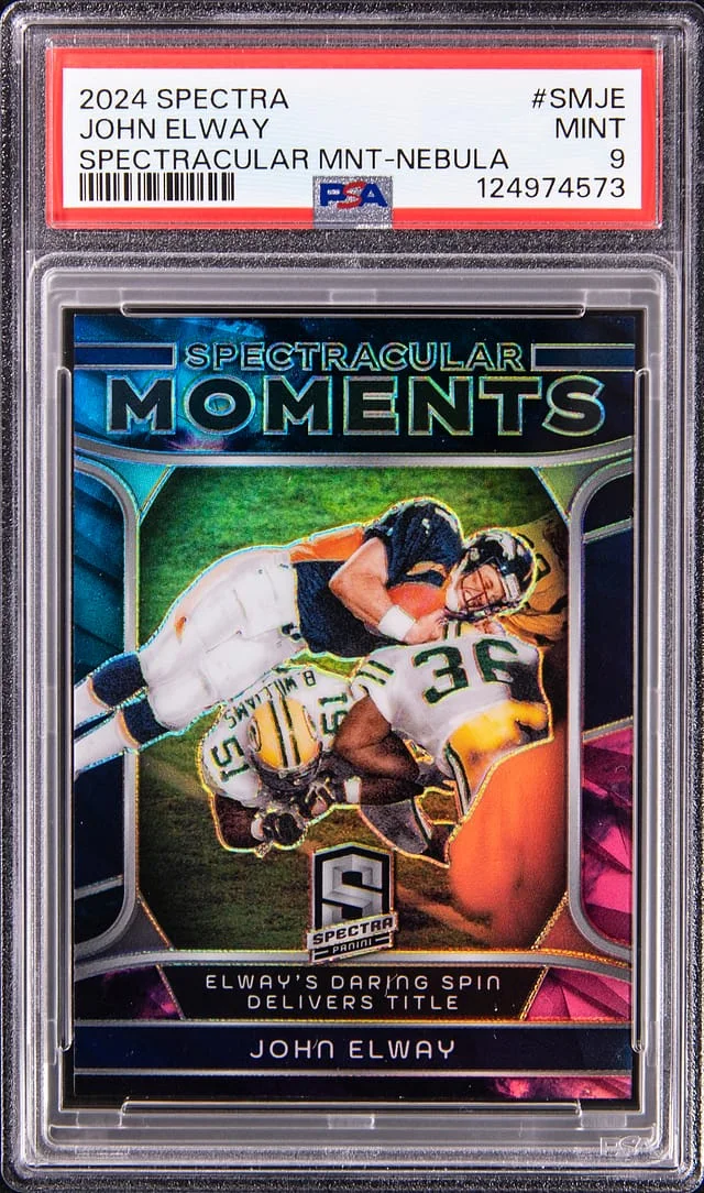 2024 Panini Spectra John Elway Spectracular Moments Nebula #SM-JE card image