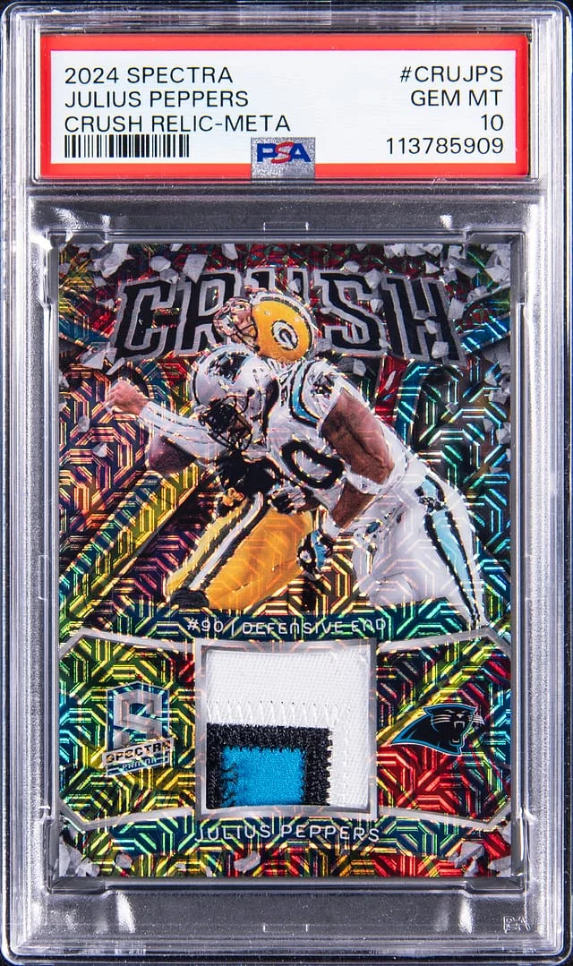 2024 Panini Spectra Julius Peppers Crush Relic Meta #CRU-JPS card image