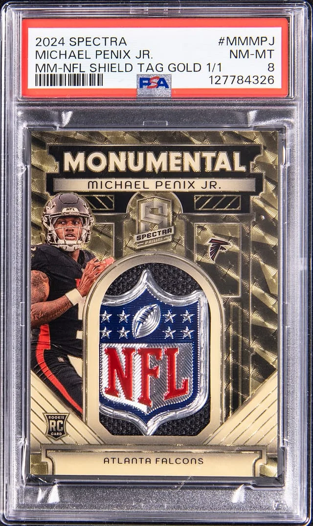 2024 Panini Spectra Monumental Memorabilia NFL Shield #no-number card image