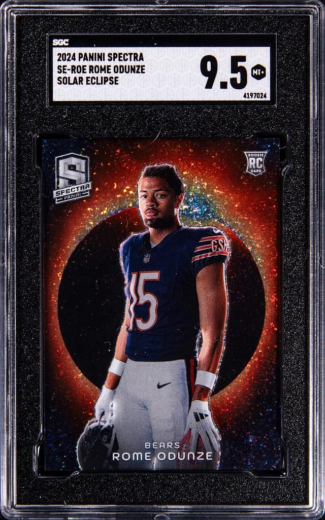 2024 Panini Spectra Rome Odunze Solar Eclipse #SE-ROE card image