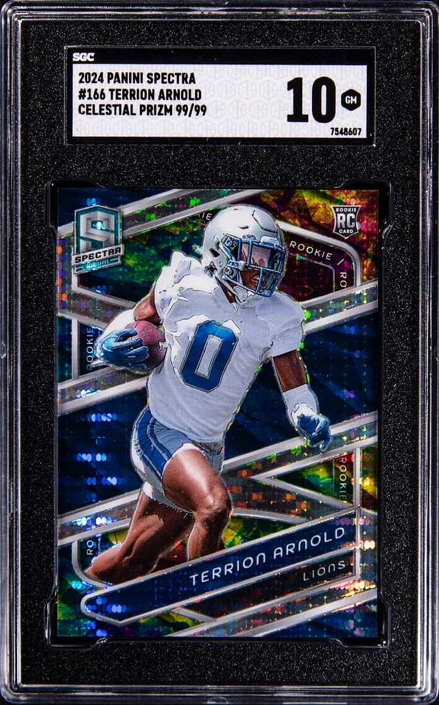 2024 Panini Spectra Terrion Arnold Celestial Prizm #166 card image