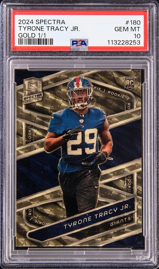 2024 Panini Spectra Tyrone Tracy Jr. Gold #180 card image