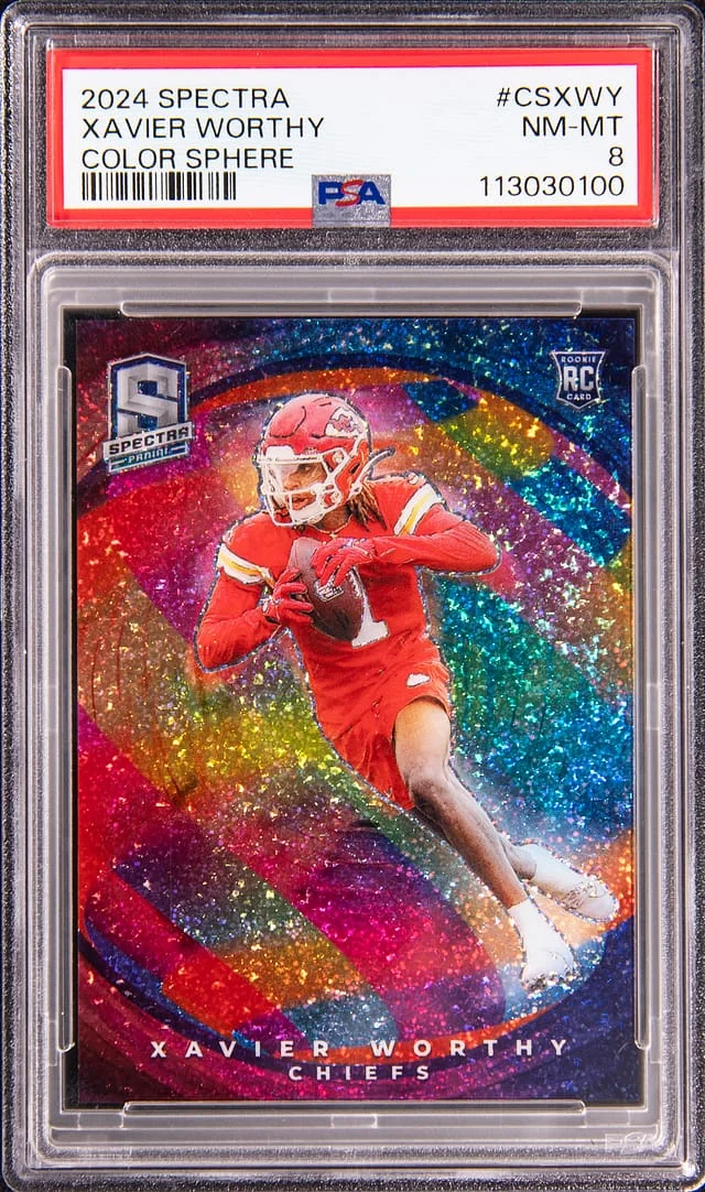 2024 Panini Spectra Xavier Worthy Color Sphere #CS-XWY card image