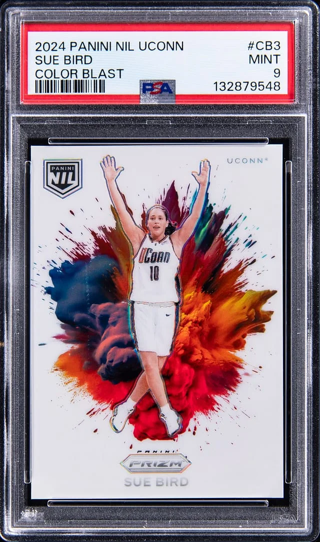 2024 Panini Sue Bird NIL UConn Color Blast #CB-3 card image