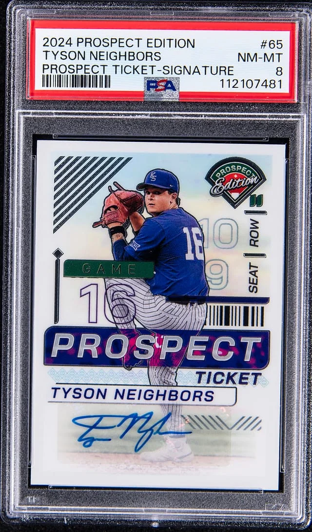 2024 Panini Tyson Neighbors Prospect Edition Prospect Ticket Signature #65 card image