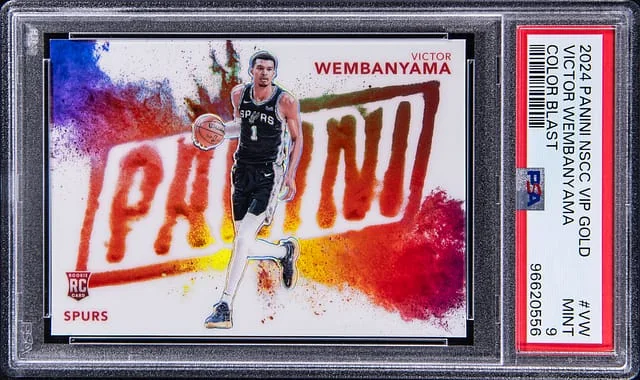 2024 Panini Victor Wembanyama NSCC VIP Gold Color Blast #VW card image