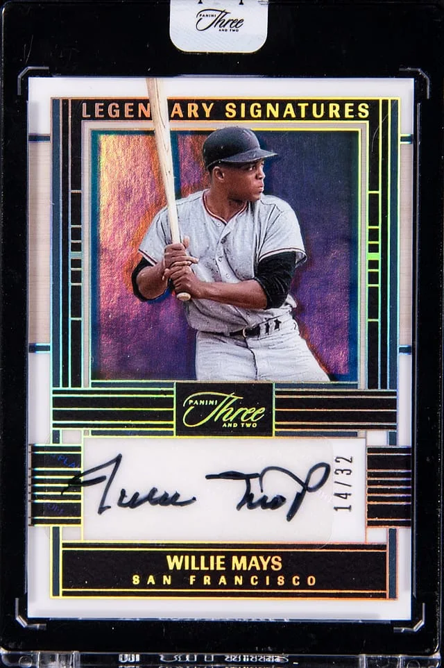 2024 Panini Willie Mays Three And Two Baseball Legendary Signatures #LEG-WM card image