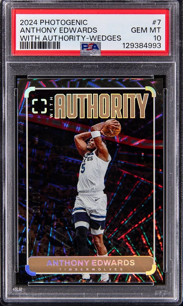 2024 Photogenic With Authority Wedges Anthony Edwards #7 card image