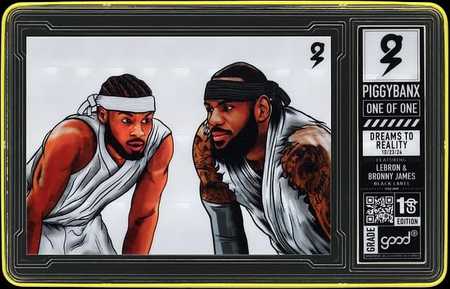 2024 PiggyBanx Good Dreams To Reality Featuring LeBron James & Bronny James - PiggyBanx Encapsulated - With Original Box #2 card image