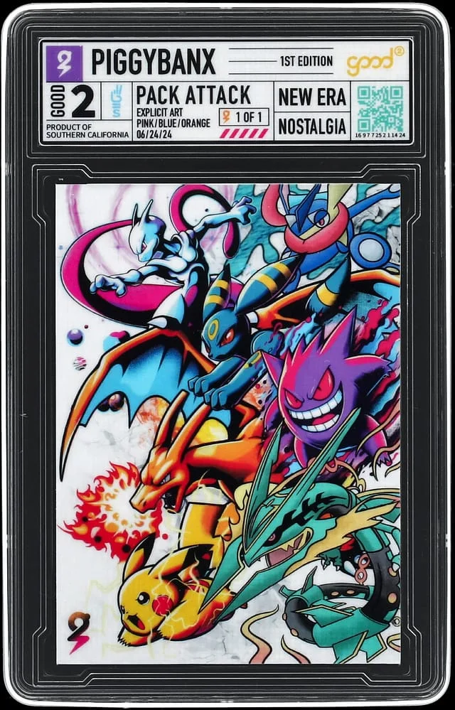 2024 PiggyBanx Good Pink/Blue/Orange Pack Attack - PiggyBanx Encapsulated - With Original Box #2 card image