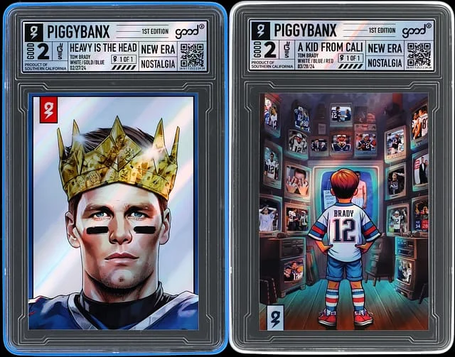 2024 PiggyBanx Good Tom Brady Set (2) - Heavy Is The Head , A Kid From Cali - In Original Box #2 card image