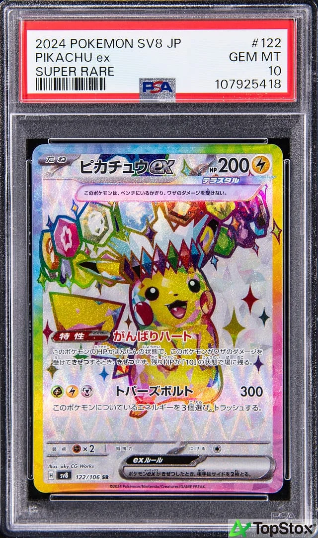 2024 Pokemon Japanese Super Electric Super Rare Pikachu #122 card image