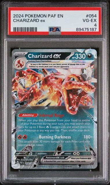 2024 Pokemon Paf En-Paldean Fates Charizard Ex #054 card image