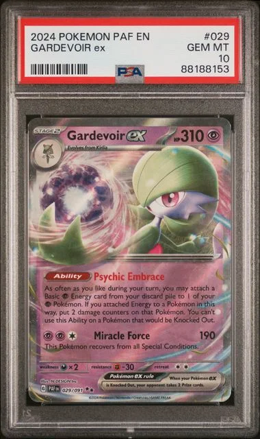 2024 Pokemon PAF En-Paldean Fates Gardevoir Ex #029 card image