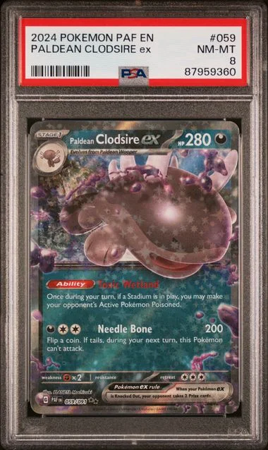 2024 Pokemon Paf En-Paldean Fates Paldean Clodsire Ex #059 card image