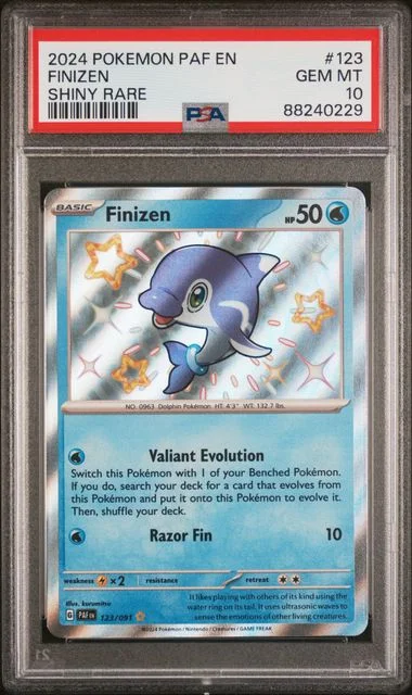 2024 Pokemon Paf En-Paldean Fates Shiny Rare Finizen #123 card image