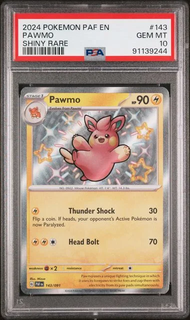 2024 Pokemon PAF EN-Paldean Fates Shiny Rare Pawmo #143 card image