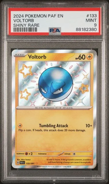 2024 Pokemon Paf En-Paldean Fates Shiny Rare Voltorb #133 card image
