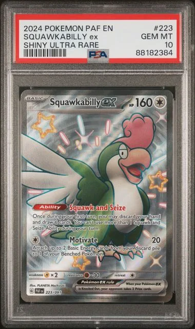 2024 Pokemon Paf En-Paldean Fates Shiny Ultra Rare Squawkabilly Ex #223 card image