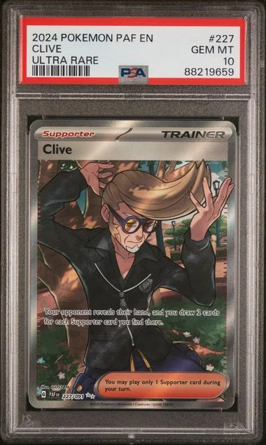 2024 Pokemon Paf En-Paldean Fates Ultra Rare Clive #227 card image
