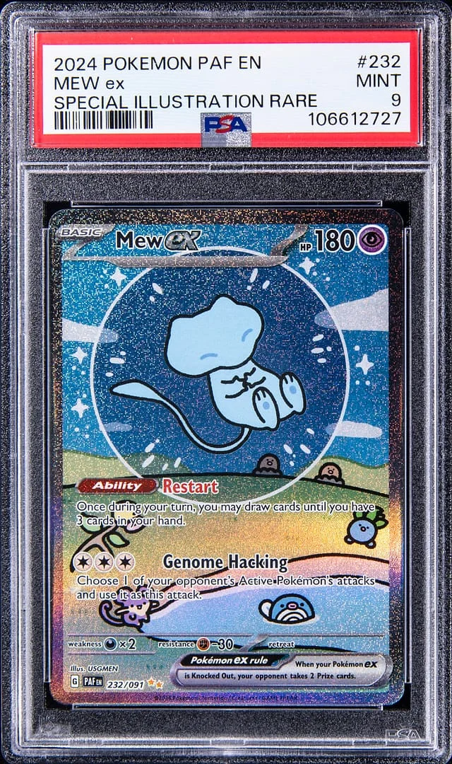 2024 Pokemon Paldean Fates EN Special Illustration Rare Mew ex #232 card image