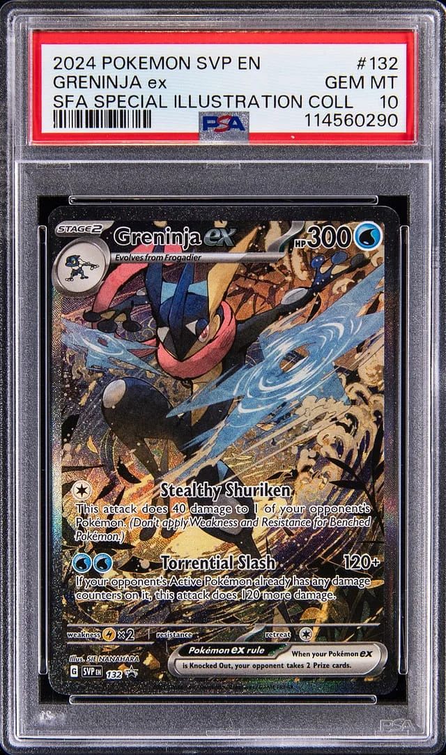 2024 Pokemon Scarlet & Violet Promo Shrouded Fable Special Illustration Collection Greninja ex #132 card image