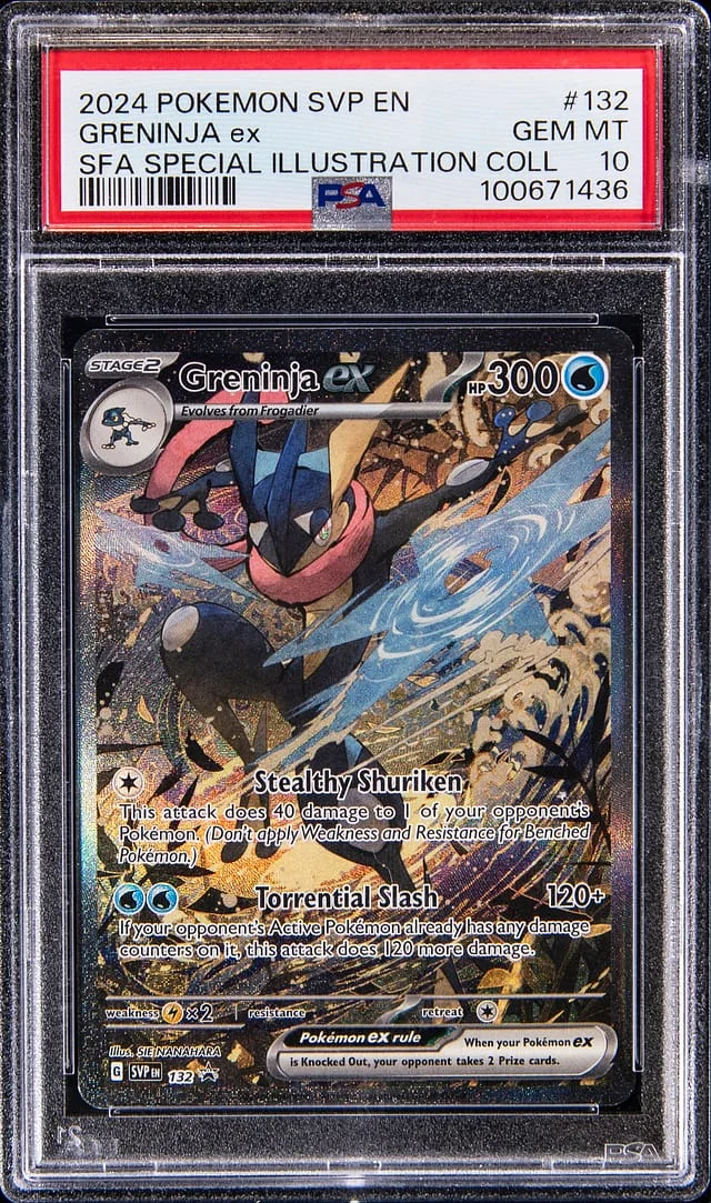 2024 Pokemon Scarlet & Violet Promo Special Illustration Rare Greninja ex #132 card image