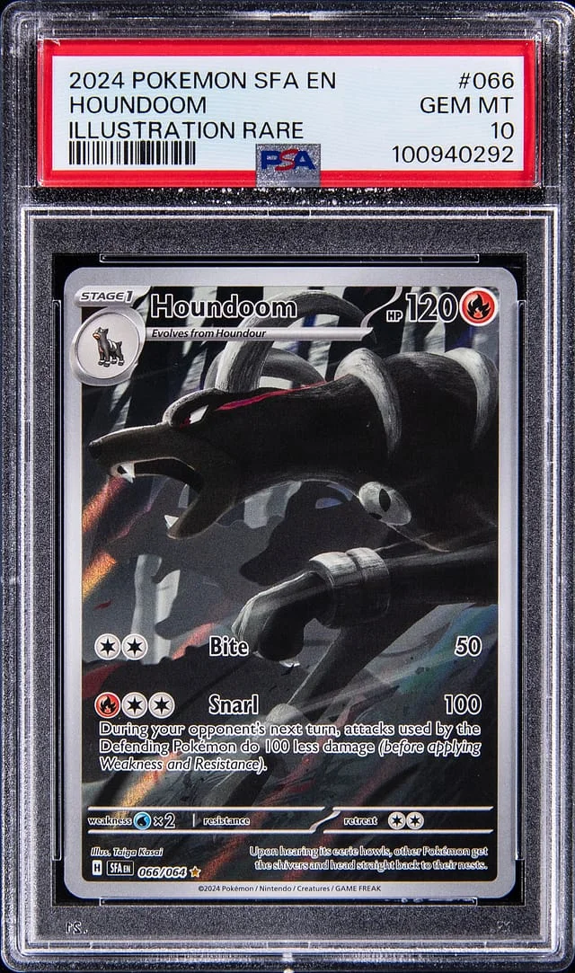 2024 Pokemon Scarlet & Violet Shrouded Fable Illustration Rare Houndoom #066 card image