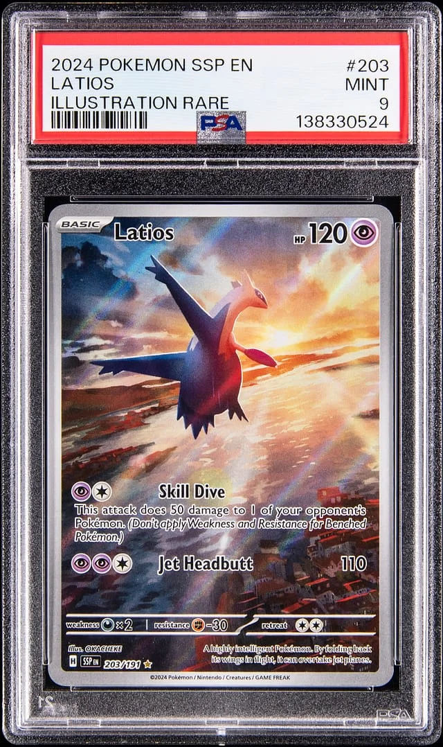 2024 Pokemon Surging Sparks Illustration Rare Latios #203 card image