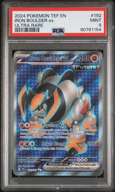2024 Pokemon TEF En-Temporal Forces Ultra Rare Iron Boulder Ex #192 card image