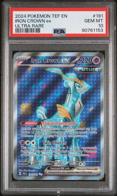 2024 Pokemon TEF En-Temporal Forces Ultra Rare Iron Crown Ex #191 card image