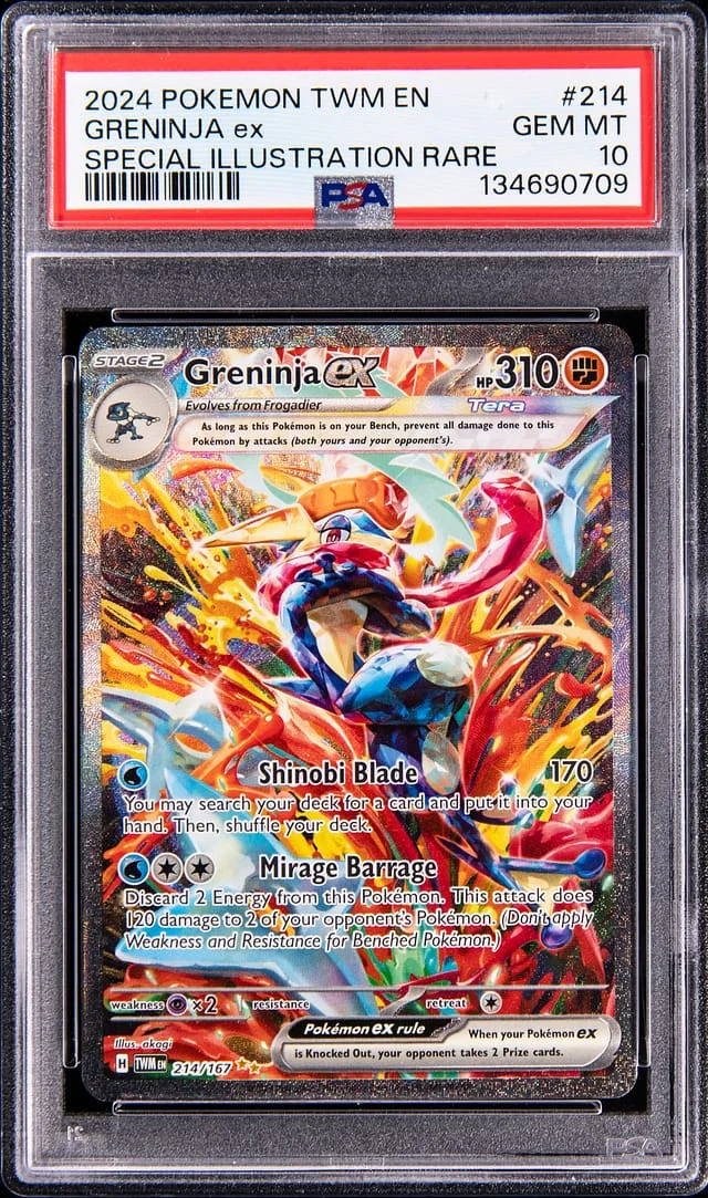 2024 Pokemon Twilight Masquerade SIR Greninja ex #214 card image