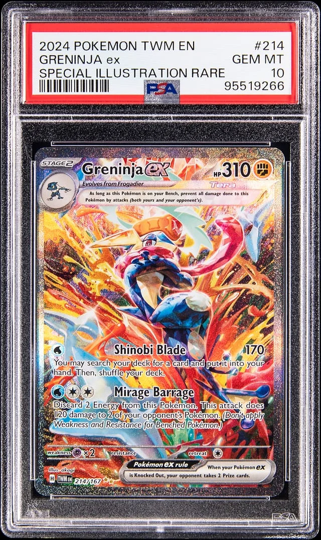 2024 Pokemon Twilight Masquerade Special Illustration Rare Greninja ex #214 card image