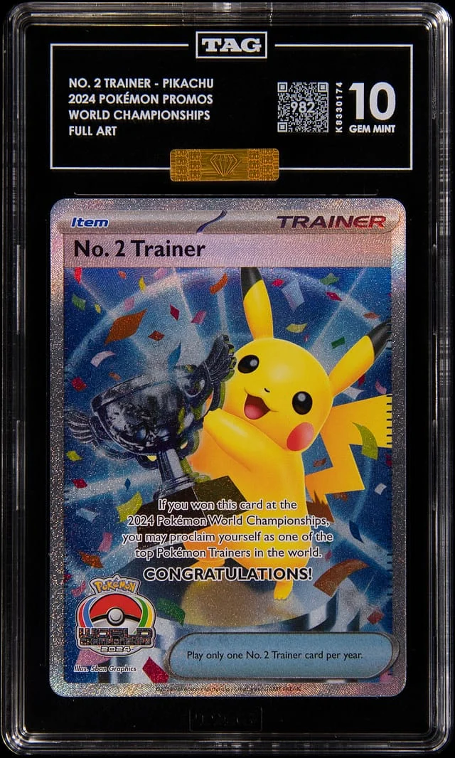 2024 Pokemon World Championships Promo Full Art No. Trainer Pikachu #2 card image