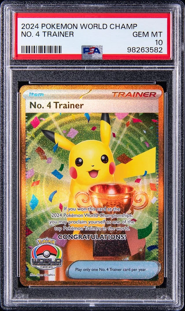 2024 Pokemon World Championships Promo No. Trainer #4 card image