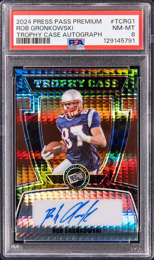2024 Press Pass Premium Trophy Case Autograph Rob Gronkowski #TC-RG1 card image