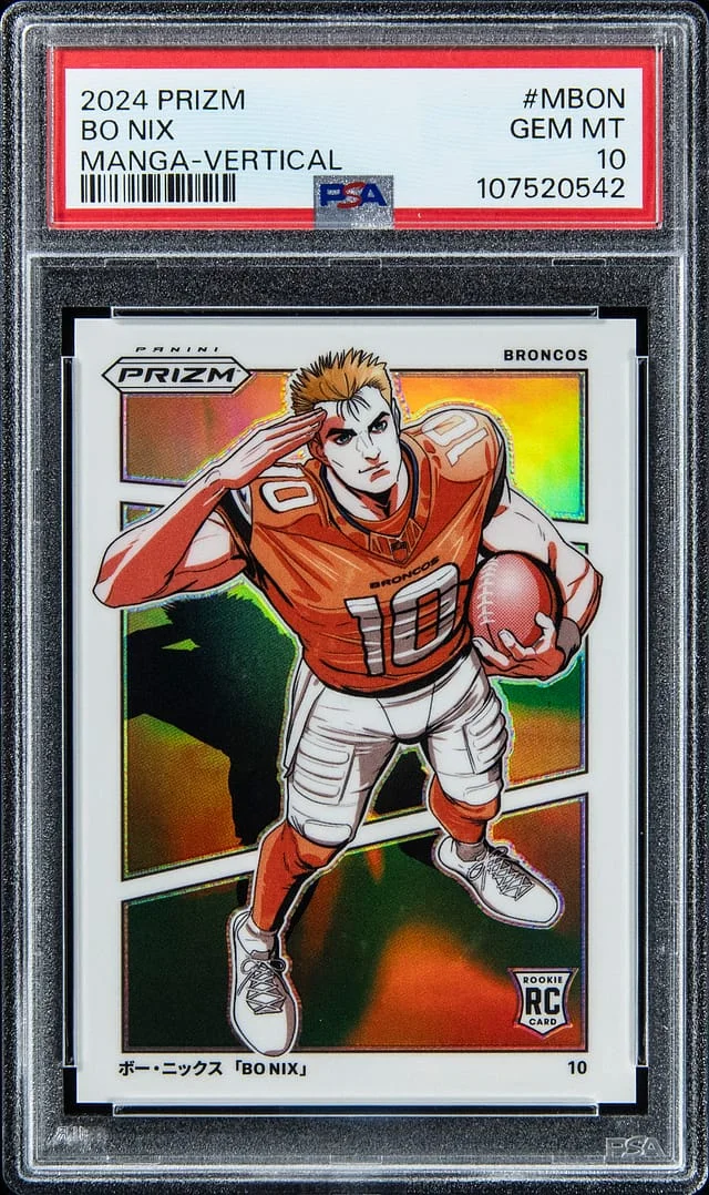 2024 Prizm Bo Nix Manga-Vertical #MBON card image