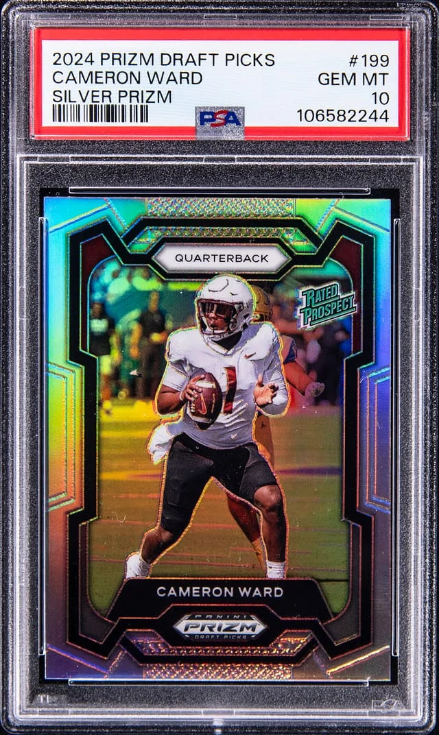 2024 Prizm Cameron Ward Draft Picks Silver Prizm #199 card image