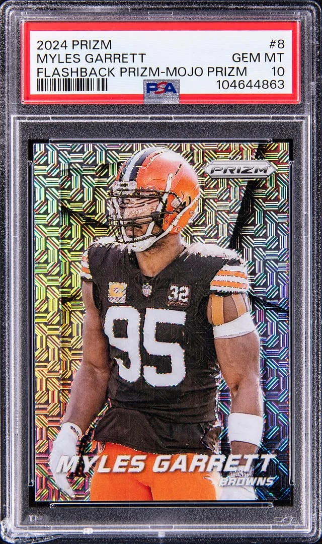 2024 Prizm Miles Garrett Flashback Prizm-Mojo Prizm #8 card image