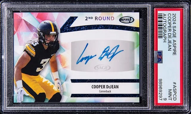 2024 Sage Aspire Autograph Cooper DeJean #ASP-CD card image