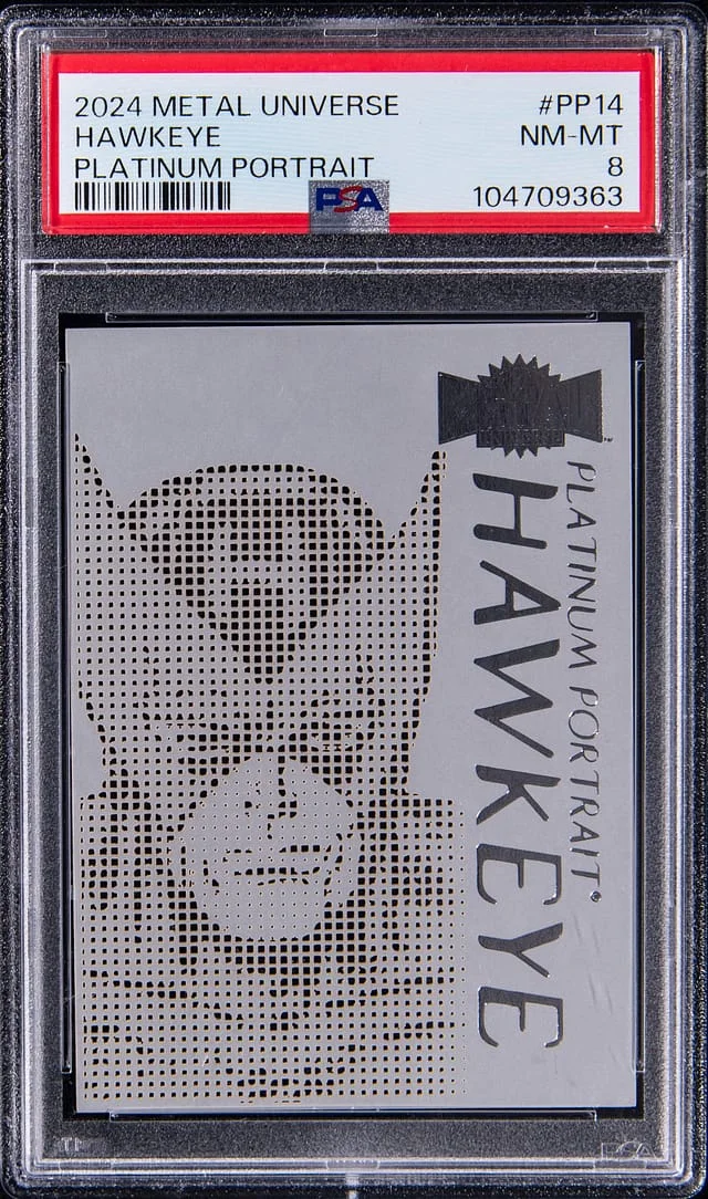 2024 SkyBox Hawkeye Marvel Metal Universe Platinum Portrait #PP-14 card image