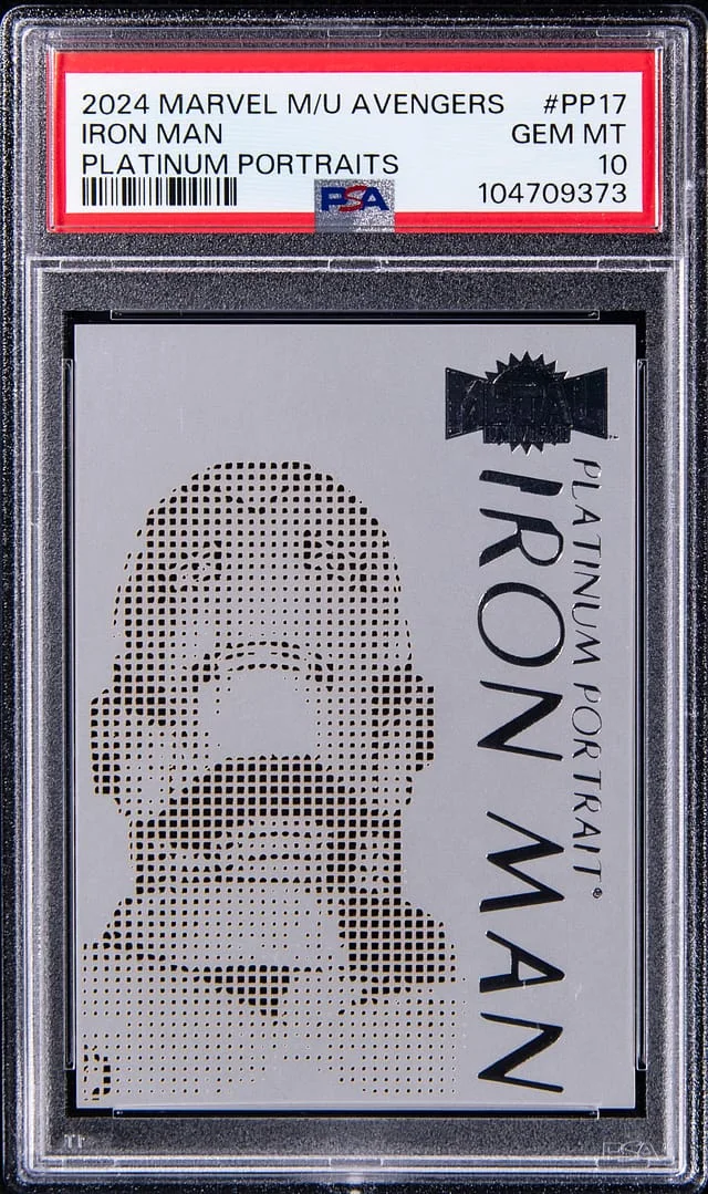2024 SkyBox Iron Man Marvel Metal Universe Avengers Platinum Portrait #PP-17 card image