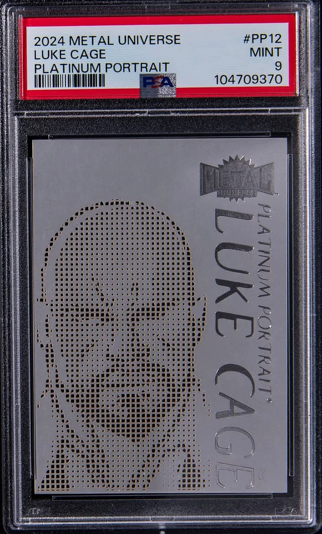 2024 SkyBox Luke Cage Marvel Metal Universe Platinum Portrait #PP-12 card image