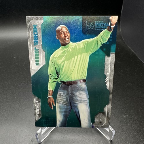 2024 SkyBox Metal Universe Champions Michael Jordan Aqua #1 card image
