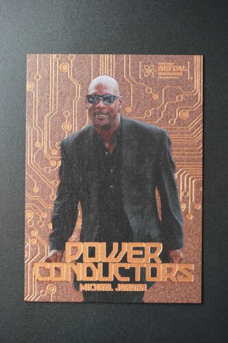 2024 SkyBox Metal Universe Champions Michael Jordan Power Conductors #PC-1 card image