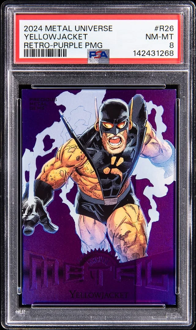 2024 SkyBox Metal Universe Yellowjacket Retro Purple Precious Metal Gems #R-26 card image