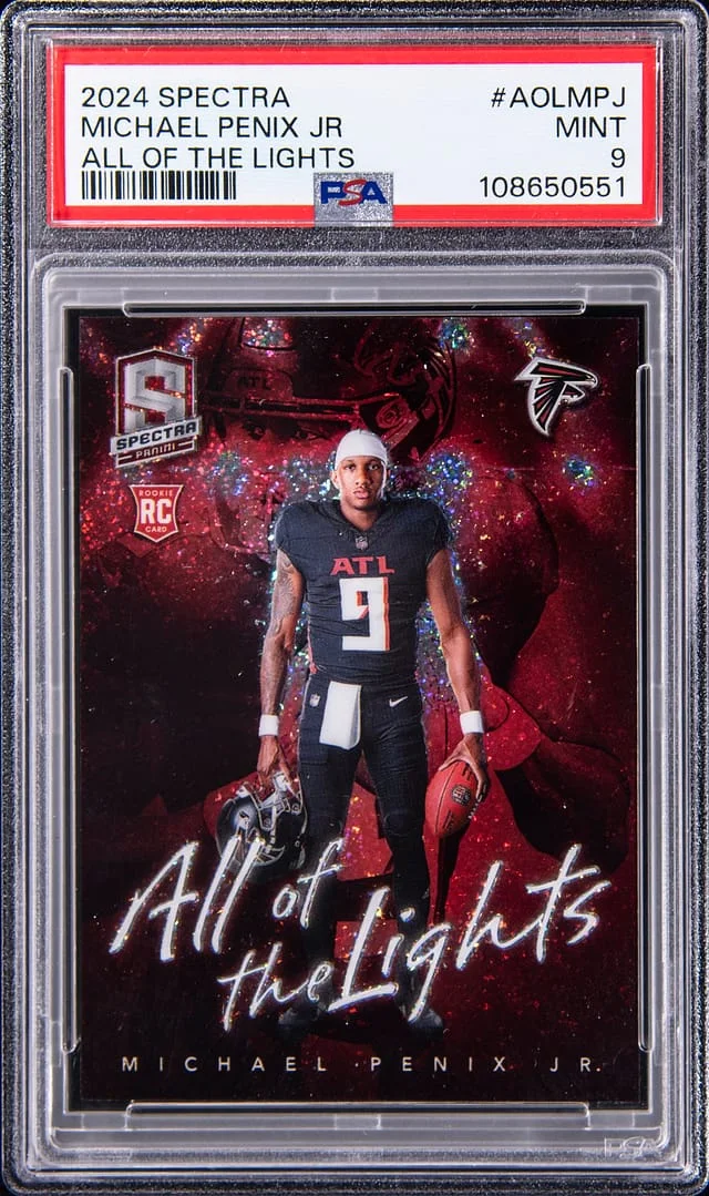 2024 Spectra Michael Penix Jr. All of the Lights #AOLMPJ card image