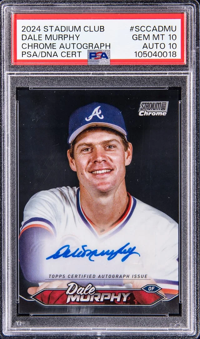 2024 Stadium Club Dale Murphy Chrome Autograph #SCCADMU card image