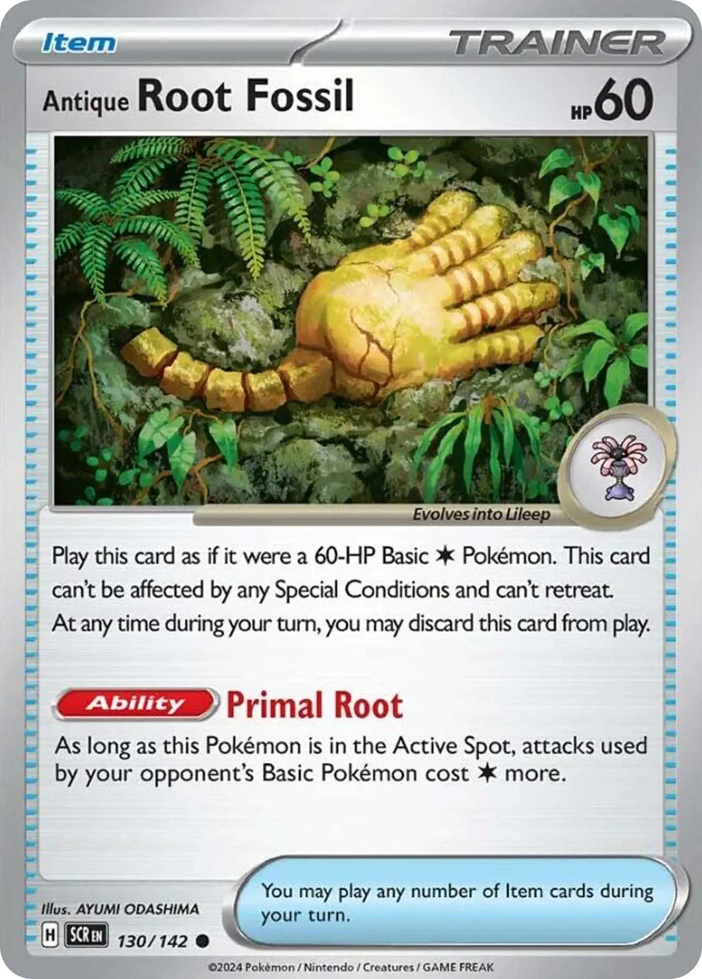 2024 Stellar Crown Antique Root Fossil #130/142 Common card image